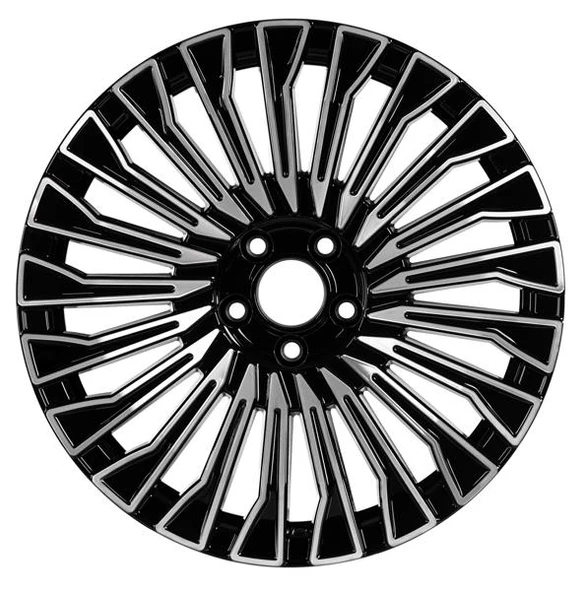 EMR-S1022-01 8.0x18" -5x112 ET38 66.6 Deep Black Diamond Gloss Jant (4 Adet) - Resim 2