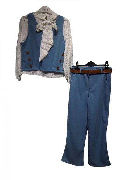 CEKETLİ FULARLI KIZ TAKIM - Resim 2