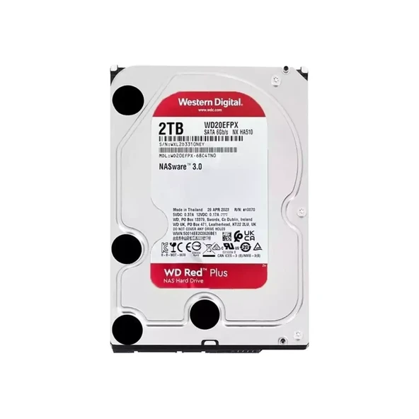 Western Digital 2 TB Wd 3.5 Red Sata3 5400RPM 64MB WD20EFPX       - Sıfır