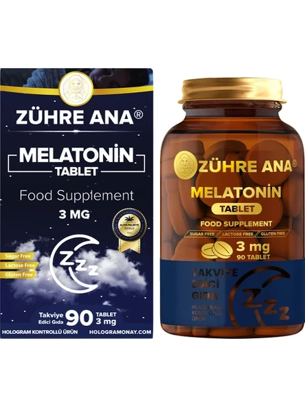 Zühre Ana Melatonin Tablet 3 mg 90 Tablet