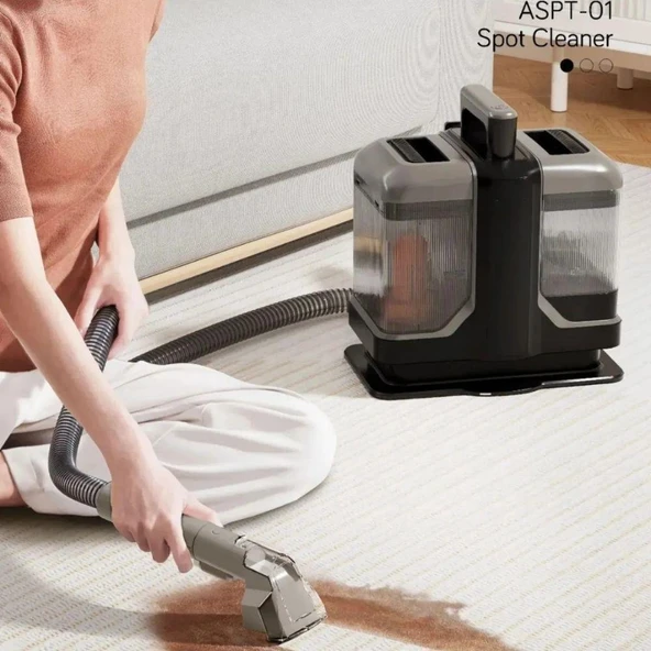 450W Sulu Yıkama Makinesi Halı Koltuk Döşeme Yatak Kanepe Puf Temizleme Leke Çıkartma Makinesi - 4
