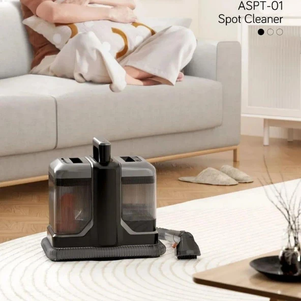 450W Sulu Yıkama Makinesi Halı Koltuk Döşeme Yatak Kanepe Puf Temizleme Leke Çıkartma Makinesi - 6