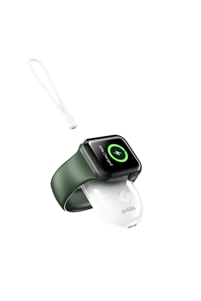 Piili Watch Charging Wirelles Powerbank 1000 Mah - Resim 3