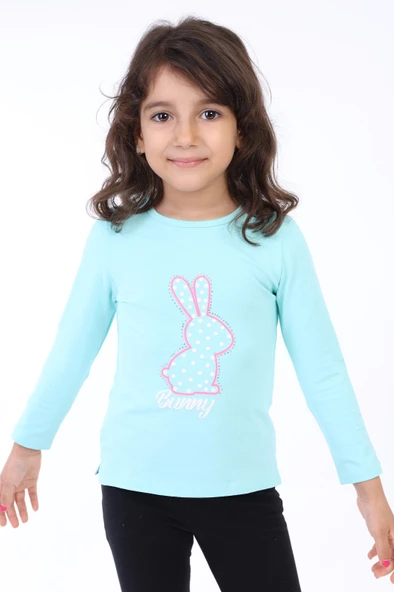 Toontoy Kız Çocuk Baskılı Tişört - 2