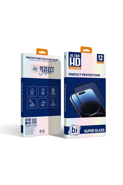 Bi 2,5d Super Glass Iphone 12/12 Pro Ekran Koruyuc