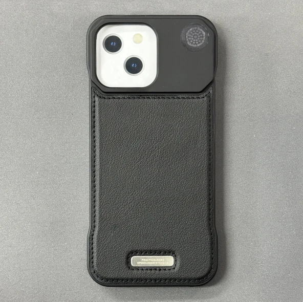 iPhone 15 Parfümlü Koku Hazneli MagSafe Uyumlu Deri Kılıf - Resim 2