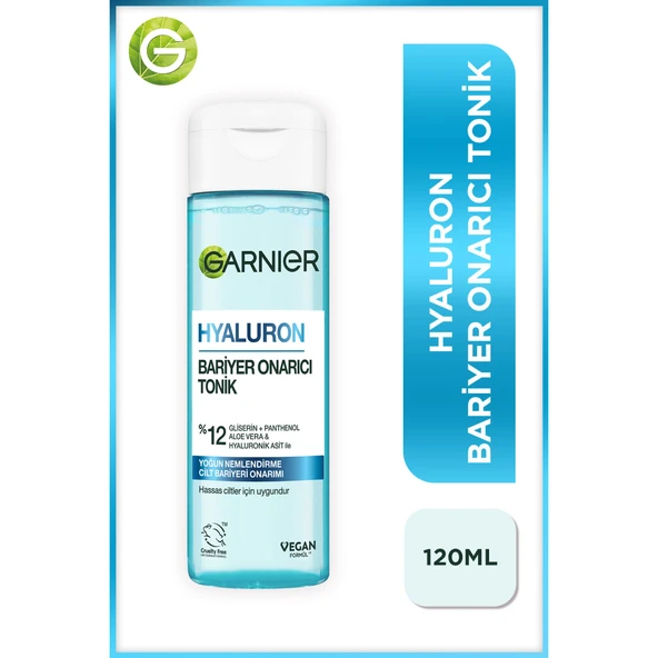 Garnier Hyaluron Bariyer Onarıcı Tonik  120ML (Gliserin, Panthenol, Aloe Vera & Hyaluronik)