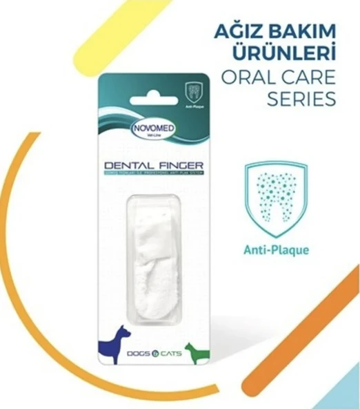 Novomed Vetline Dental Finger Köpek Ve Kediler Için Diş Temizleyici