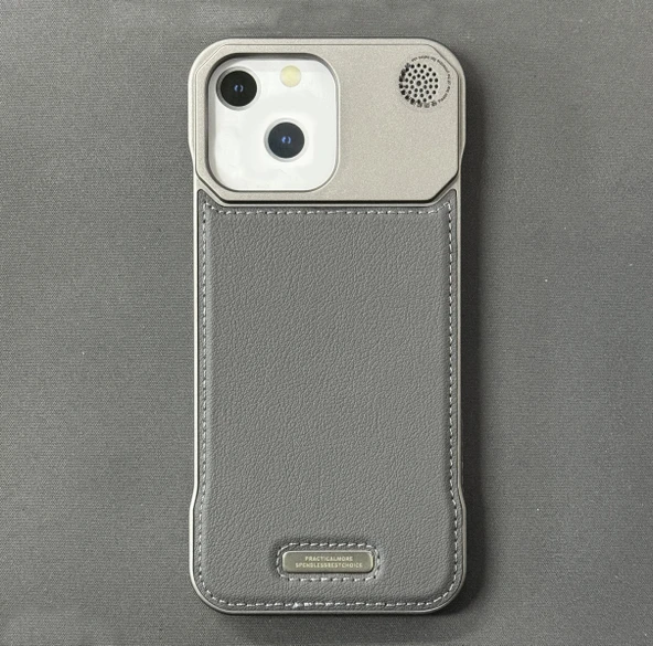 iPhone 15 Parfümlü Koku Hazneli MagSafe Uyumlu Deri Kılıf - Resim 3