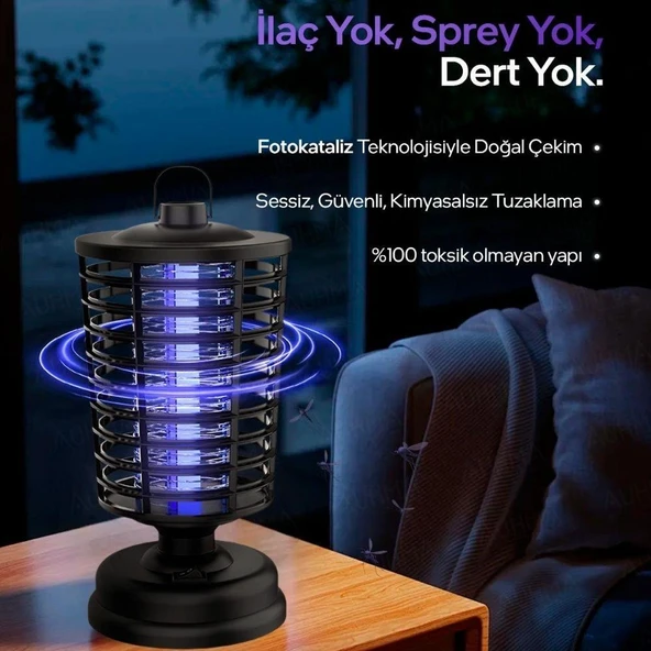 Elektirikli Mor Işıklı Sivrisinek Kovucu  – Etkili, Uzun Süreli Koruma, Kullanım Kolaylığı - 2