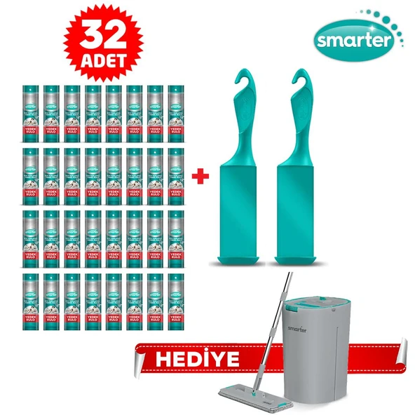 SMARTER 32'Lİ TÜY TOPLAYICI YEDEK 2 ADET APARAT VE AQUA JET
