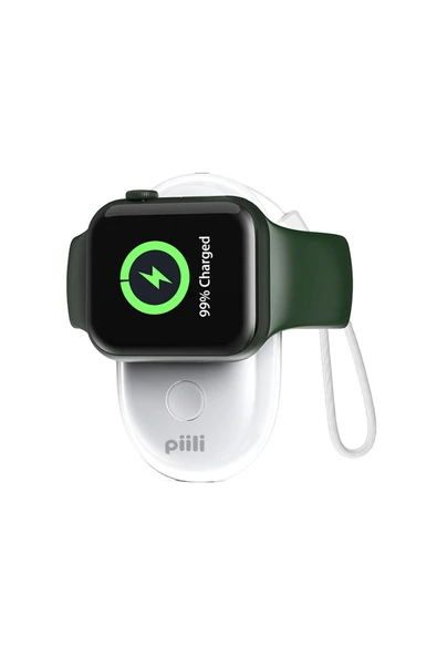 Piili Watch Charging Wirelles Powerbank 1000 Mah - Resim 2