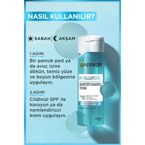 Garnier Hyaluron Bariyer Onarıcı Tonik  120ML (Gliserin, Panthenol, Aloe Vera & Hyaluronik) - 5