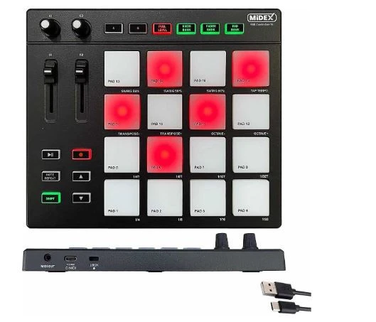 Midex Pad Controller-16 Midi Pad Controller TEŞHİR