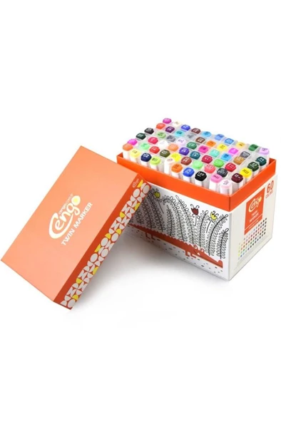 Cengo 60 Adet Çift Taraflı Artist Marker Kalemi