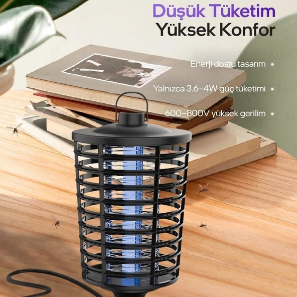 Elektirikli Mor Işıklı Sivrisinek Kovucu  – Etkili, Uzun Süreli Koruma, Kullanım Kolaylığı - 3