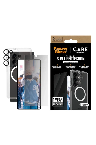 CARE, Samsung S25 Ultra, Privacy 3-in-1 Bundle, Set