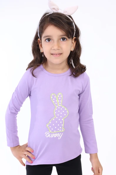 Toontoy Kız Çocuk Baskılı Tişört - 10