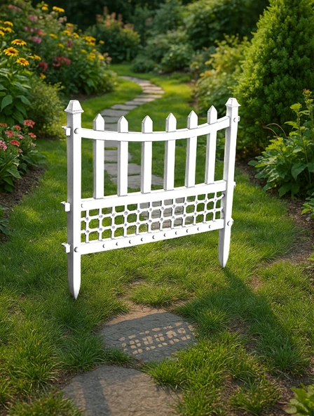 Elit Plastik Bahçe Çiti 4'lü Set 55x40 Cm - 8