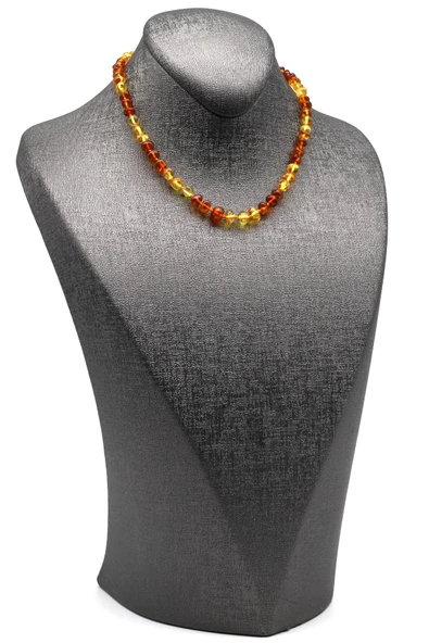 Damla Kehribar Bebek Diş Kolye - 32 cm - 2