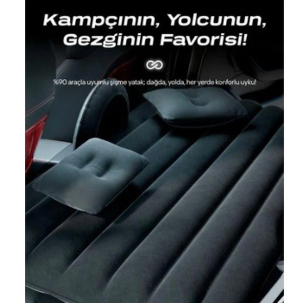 Araç İçin Şişme Yatak – Konforlu, Taşınabilir, Hızlı Kurulumlu Seyahat Yatak Seti - 3