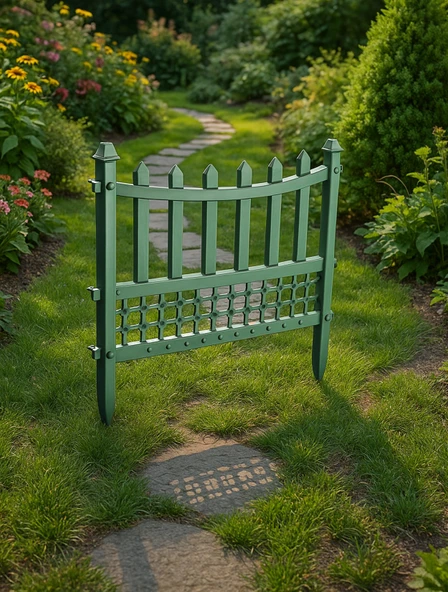 Elit Plastik Bahçe Çiti 4'lü Set 55x40 Cm - 4