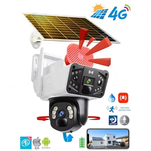 O-Kam 3915 Full HD Solar Gece Görüşlü Güvenlik Kamerası - 3