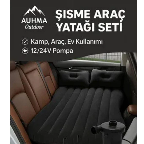 Araç İçin Şişme Yatak – Konforlu, Taşınabilir, Hızlı Kurulumlu Seyahat Yatak Seti