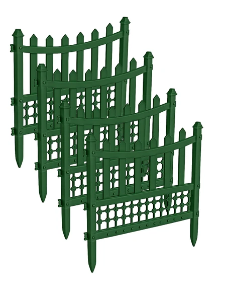 Elit Plastik Bahçe Çiti 4'lü Set 55x40 Cm - 5