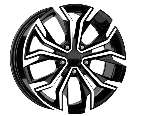 EMR-W7618-01 6.5.x16-4x100 ET35 67.1 Deep Black Diamond Gloss Jant (4 Adet)