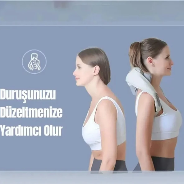 5 Başlıklı Boyun Masaj Aleti Boyun ve Omuz Ağrılarına Son Tüm Vücut Uyumlu - 3