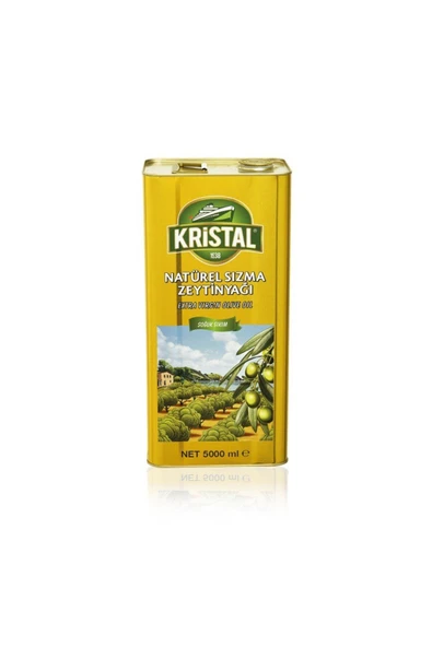 Kristal Yumuşak Doğal Natürel Sızma Zeytinyağı 5 lt