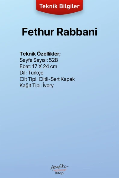 Fethur Rabbani | Şeyh Abdülkadir Geylani - Resim 3
