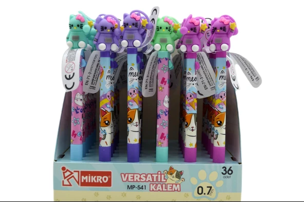 Mikro Versatil Kalem Sevimli Kedi 0,7 Mm Uç 1 Adet  MP-541 - 4