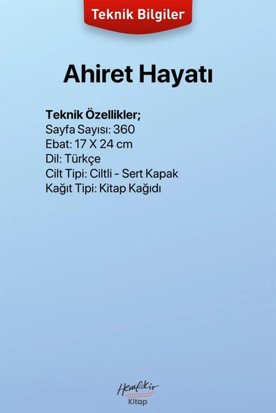 Ahiret Hayatı | İmam Gazali - Resim 3