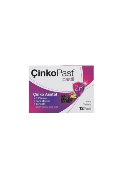 Çinkopast C Vitamini Ihlamur Bal Pastil 12'li- SKT:12/2027