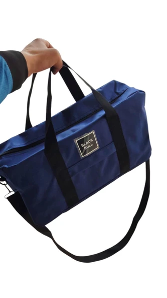 Lacivert Renk Fit Spor Çanta Valiz Su Geçirmez Gizli Fermuarlı - 4