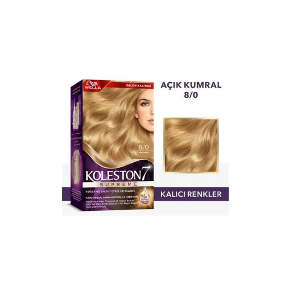 Koleston Supreme Set Boya 8/0 Açık Kumral - 2