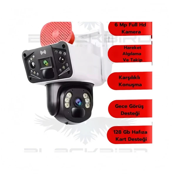 O-Kam 3041 6 MP Gece Görüşlü Wi-Fi Güvenlik Kamerası - 2