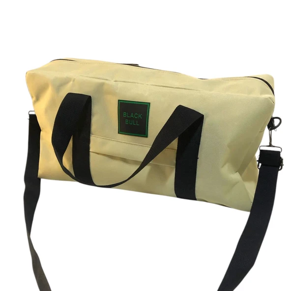 Bej Renk Fit Spor Çanta Valiz Su Geçirmez Gizli Fermuarlı - 2