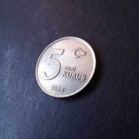 Escoines Koleksiyon 3996368014b9350d3b 2006 5 Yeni Kuruş ÇT/ÇÇT Eski Madeni Para - 2