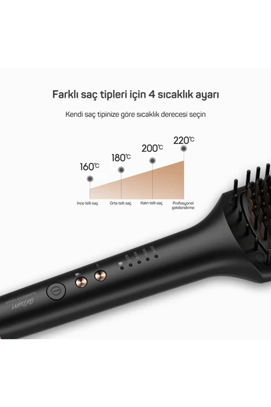 Arzum AR5068 Superstar Touch Saç Düzleştirici Fırça - 3