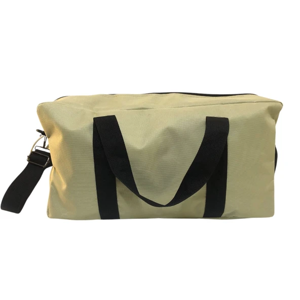 Bej Renk Fit Spor Çanta Valiz Su Geçirmez Gizli Fermuarlı - 3