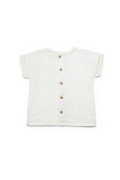 Bebek Kısa Kollu Tişört ve Pantolon Takımı, %100  Pamuk, Bebek ve Yenidoğan Serisi - CSYM7104 - 4