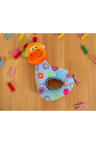 Babyjem Desenli Yumuşak Zürafa Oyuncak