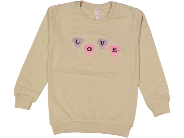 LOVE SUZENELİ KIZ SWEATSHIRT
