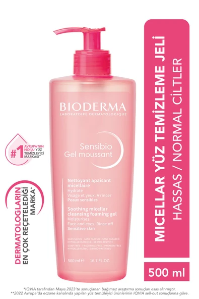 Bioderma Sensibio Gel Moussant Foaming Gel 500 ml