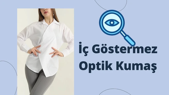 Jasmin Beyaz Yandan Bağlamalı Trend Gömlek JASMIN-1453 - 8