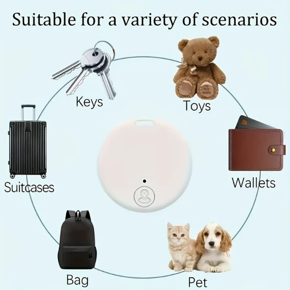 PEMBE WiFi Tag Evcil Hayvanlar, Çocuklar Ve Eşyalarınız İçin Kablosuz Akıllı Takip Cihazı - 5