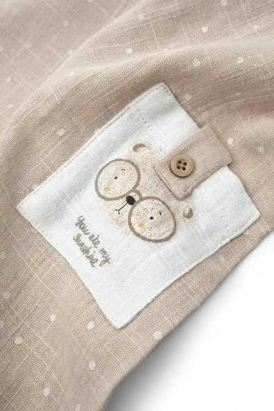 Bebek Kısa Kollu Tulum, %100% pamuk, Bebek ve Yenidoğan Serisi - CSYM7105 - 6